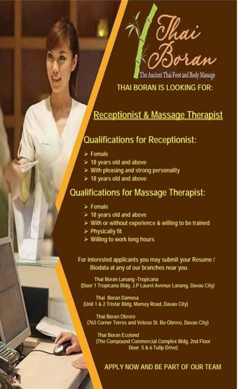 massage hiring|Massage Therapist Jobs in Philippines .